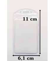 Yaka Kartı Poşeti Kimlik Boy Dikey 11x6,1 cm (100 adet)