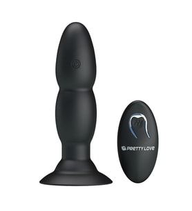 Lilitu Shop USB Şarjlı 4 Titreşim ve 4 Yuvarlanma Modlu Uzaktan Kumandalı Vibratör ve  Plug