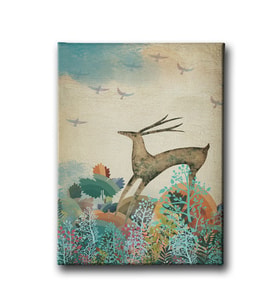 Geyikli Modern Canvas Tablo MİND261