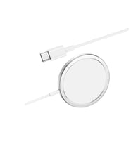 Hoco CW30 Pro 1M Kablosuz Magsafe Şarj Cihazı - Gümüş