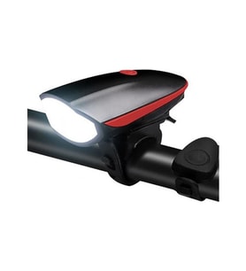 120 Desibel 3 Modlu Elektronik Scooter Korna ve Ön Farı - Kırmızı