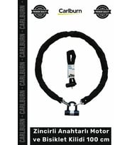 #Kilit Zırhlı Çelik Güvenlik Motosiklet Emniyetli Zincirli Anahtarlı Motor Bisiklet Kilidi 100 Cm