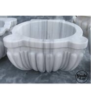Sipahi Marble Marmara Pijamalı Mermer Özel İşlemeli Kurna