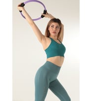 DoReMi Seamless Ripli Pedli Spor Sütyen (Petrol)
