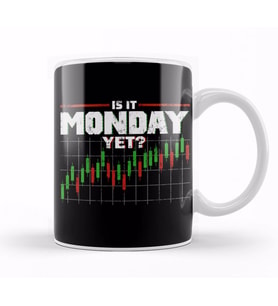Is It Monday Yet Funny Stock Market Trading Kupa Bardak Porselen
