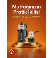 İkili Cam Çay ve Kahve Makinesi Seti Pratik ve Şık Mutfak Yardımcısı