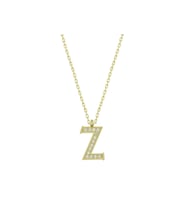 Gümüş Gold Z Harfi Kadın Kolye CSR2184238