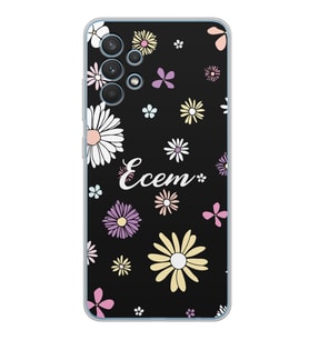 Samsung Candy Floral Tasarımlı Şeffaf Telefon Kılıfı