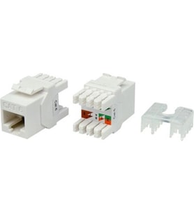 URANIUM KJ-UC6-18044 CAT6 UTP 180 DERECE KEYSTONE JACK BEYAZ RENK