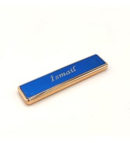 Kişiye Özel İnce Parlak Usb Çakmak (Mavi)