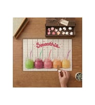 Renkli Meyveli İçecekler Tasarımı 240 parça Ahşap Puzzle Ahşap Kutuda MP01315