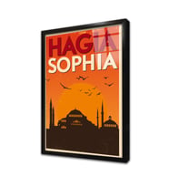 Ayasofya Çerçeveli Cam Tablo