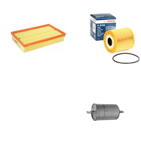 Bosch Filtre Bakım Seti Volvo S60 I 2.0 T 2.3 T5 2.4 Benzin 2000-2010 Hava + Yağ f. + Yakıt Filtre Bosch