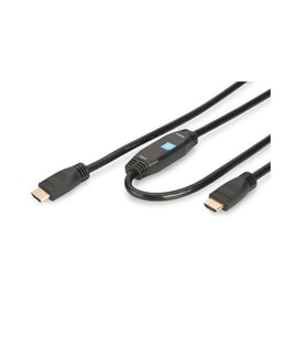 DIGITUS 15metre AK-330105 HDMI Kablo Altın Uçlu Siyah