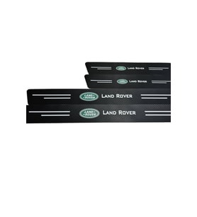 Land Rover Logolu Karbon Kapı Eşiği Koruyucu Bant Folyo 4'lü Set