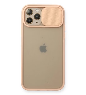 Iphone 11 Kılıf Palm Buzlu Kamera Sürgülü Silikon - Pembe
