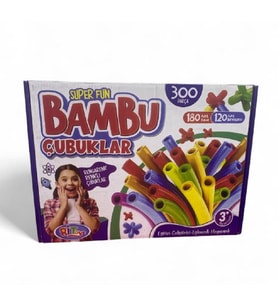 300 Parça Eğitici Birleşen Bambu Çubuklar 2153