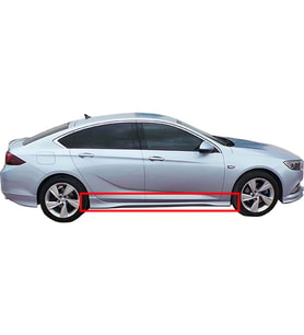 Opel İnsignia B Opc Line Yan Marşpiyel Seti Mat Siyah Plastik 2 Adet 2017 2018 2019 2020 2021