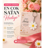 Anneye Özel Papatya Anahtarlık – Anneler Günü Hediyesi  Hediye Paketli