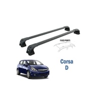 Opel Corsa D 2007-2015 Portbagaj Taşıyıcı Ara Atkısı Paw Pro 3 Siyah