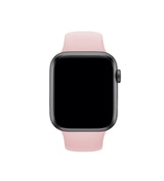 Fuchsia Watch ile Uyumlu Spor Kordon 38 - 40 mm S/M Ölçülerinde Yumuşak Silikon Rahat Kordon (Pudra Pembe)