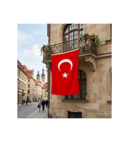 Türk Bayrağı Premium Raşel Kumaş 150x225 Cm