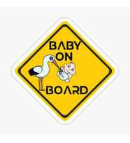 Baby On Board Arabada bebek var Araç Sticker Etiket 19CM md5