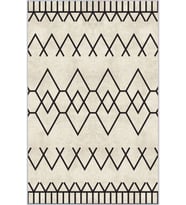 Eliana Home Baskılı, Yıkanabilir Kaymaz Taban Salon Halısı LNA1598 100x150 cm (Bej)