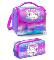 Coral High Mor Pembe Dondurma Unicorn Kız Çocuk Beslenme Çantası Seti