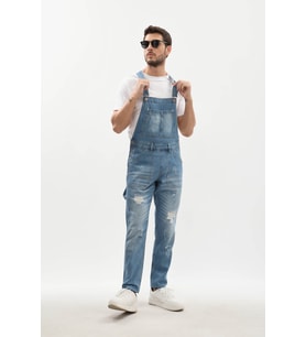 Erkek Jean Tulum Pantolon Buz Mavi