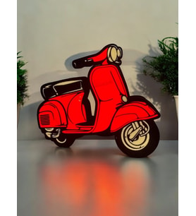 Vespa Led Kablolu Aydınlatma (Kırmızı)