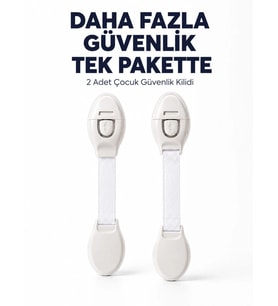 2 Adet Güçlü Yapışkanlı Çocuk Güvenlik Kilidi