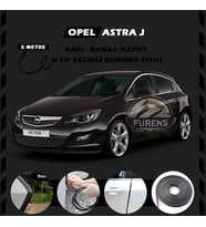 Opel Astra J Oto Araç Kapı Koruma Fitili 5metre Parlak Siyah Renk