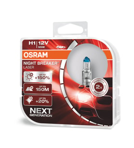 Osram H1 Night Breaker Laser %150 Daha Fazla Işık (Takım - 2 Adet)
