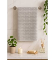%100 Pamuklu 2’li Açık Gri El Havlusu Seti – 50x90 cm  Yumuşak Doku, Şık ve Emici