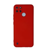 Realme C25y Kılıf Nano İçi Kadife Silikon - Kırmızı