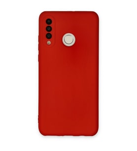 Huawei P30 Lite Kılıf Nano İçi Kadife Silikon - Kırmızı