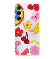 PrintiFy Samsung Galaxy A35 ile Uyumlu Water Color 5  Kamera Korumalı Şeffaf  Kılıf
