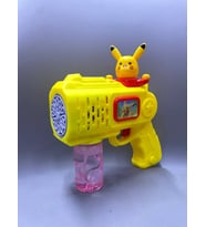 Karakterli Köpük Tabancası Büyük Boy Mega Işıklı Pilli Otomatik Baloncuk Makinesi Bubble Gun Sürekli Baloncuk Çıkar