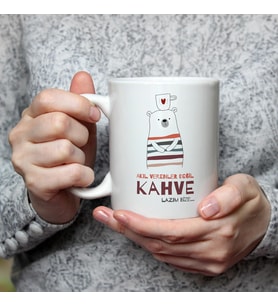 Akıl Verenler Değil Kahve Lazım Bize Baskılı Beyaz Kupa