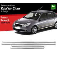 Renault Symbol Uyumlu 2 Krom Kapı Yan Çıtası 2008-2013