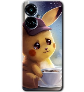 Tecno Camon 19 Pro Kılıf HD Desen Baskılı Kılıf - Üzgün Pikaçu