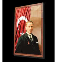 Atatürk Cam Tablo 4 mm Dayanıklı Temperli Cam