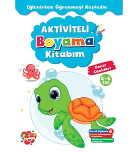 Aktiviteli Boyama Kitabı Deniz Canlıları