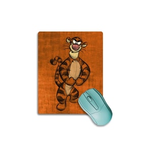 SonicTouch Kaplan Tigger Turuncu Renk Kaydırmaz Gaming Oyuncu Dikişsiz Mouse Pad17x21cm