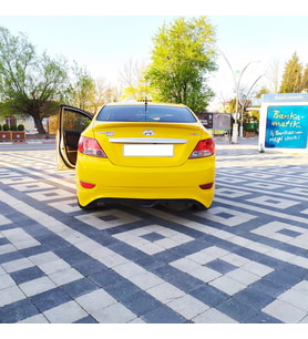 hyundai accent blue arka tampon eki -