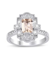 Pırlanta Tasarım Morganite Yüzük
