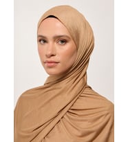 Tesettür Şal - Camel Penye