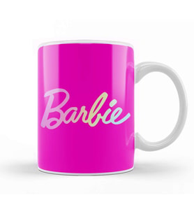 Barbie Logo Kupa Bardak Porselen