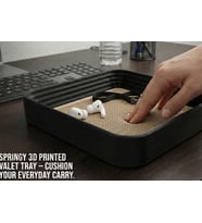 Esnek Tabanlı 3D Tasarım Masaüstü Düzenleyici Tepsi - Springy Valet Tray - Modern Organizer